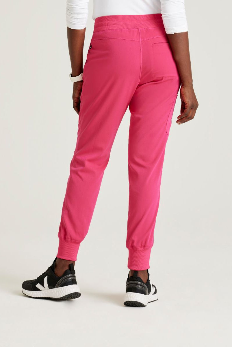 Grey's Anatomy Eden Women's 5-Pocket Cargo Jogger Scrub Trousers | VIBRANCE PINK