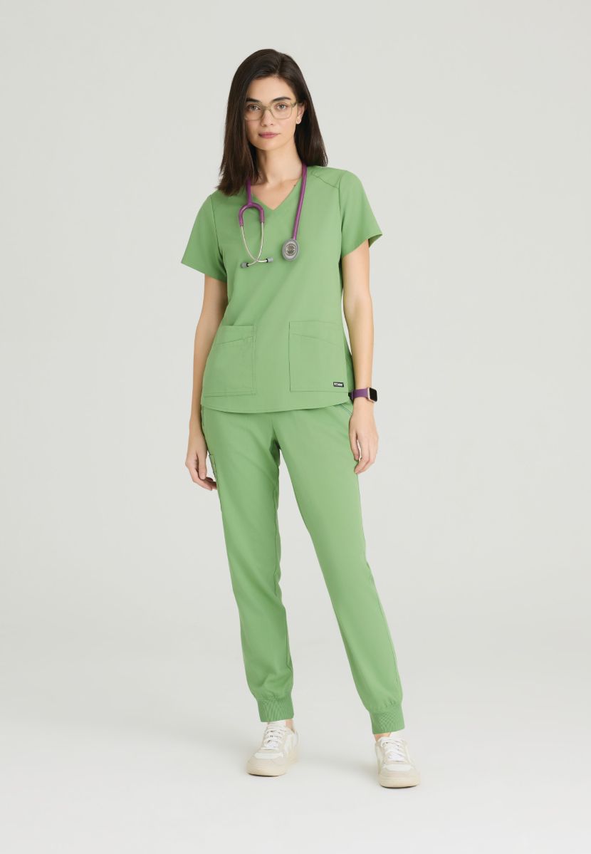 Grey's Anatomy Eden Women's 5-Pocket Cargo Jogger Scrub Trousers | Sweet Basil