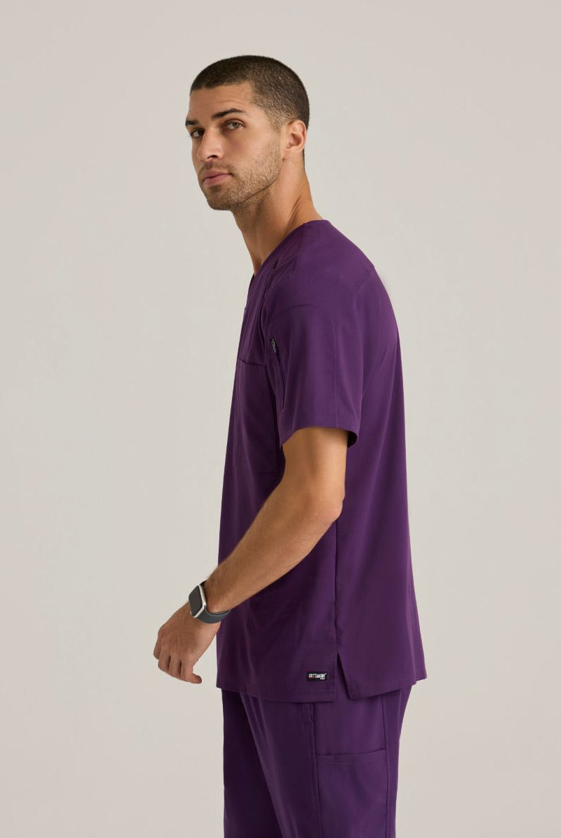 Grey's Anatomy Murphy V-Neck Scrub Top | Eggplant