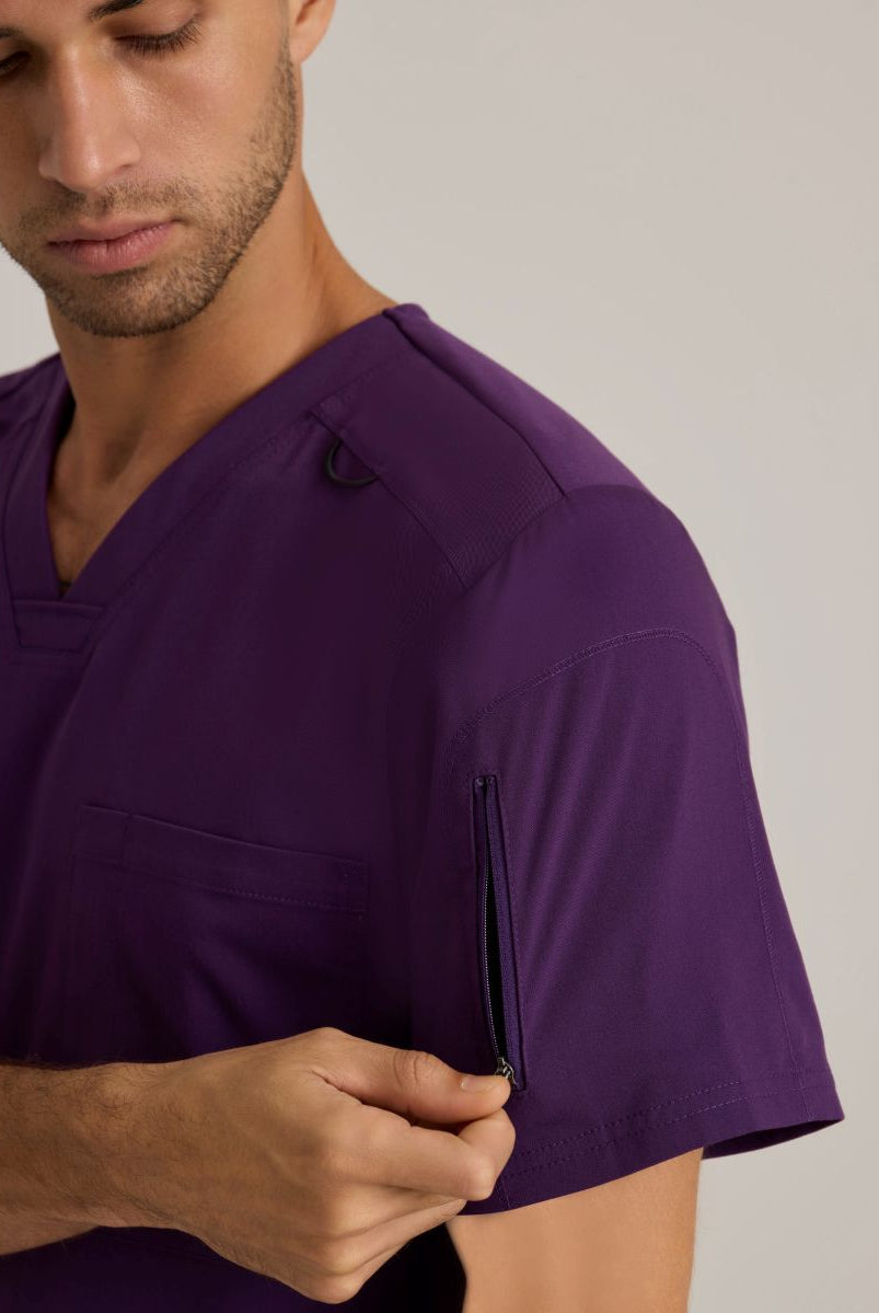 Grey's Anatomy Murphy V-Neck Scrub Top | Eggplant