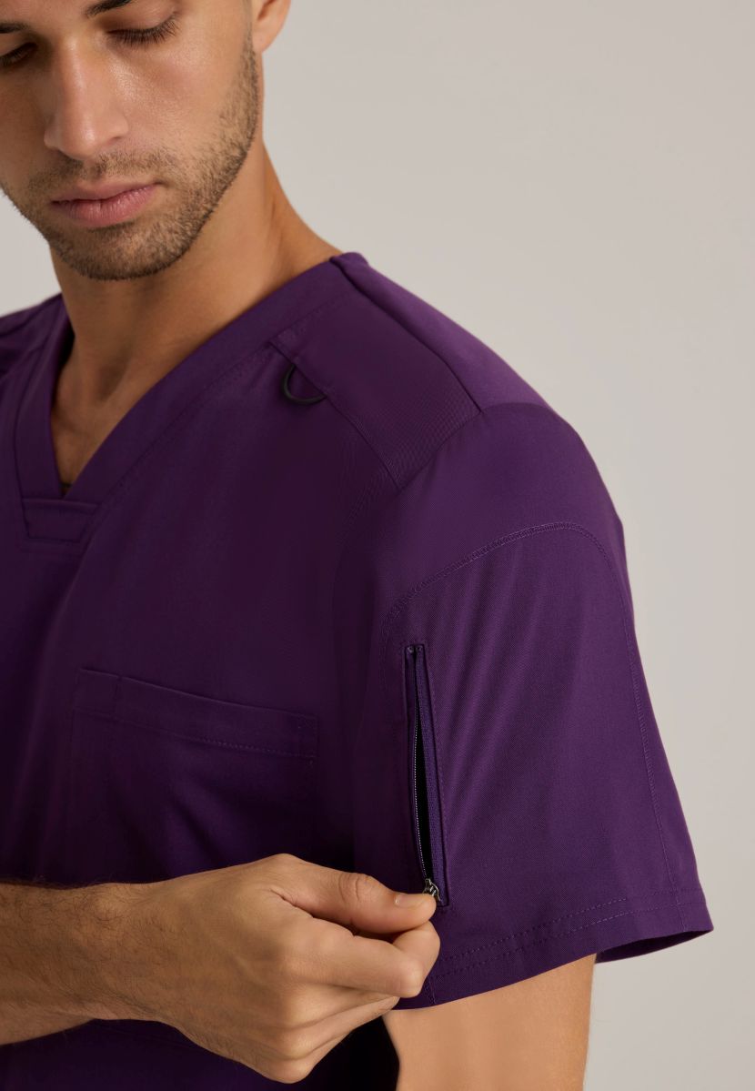 Grey's Anatomy Murphy V-Neck Scrub Top | Eggplant