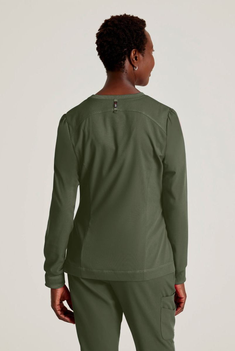Grey's Anatomy Spandex Stretch Millie Jacket-3 Pocket Zip Jacket | OLIVE