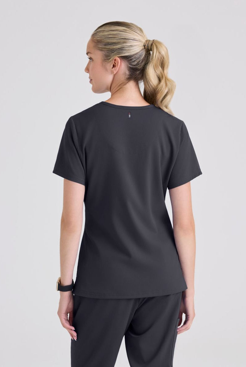 Grey's Anatomy Bree Tuck-in Scrub Top | Steel