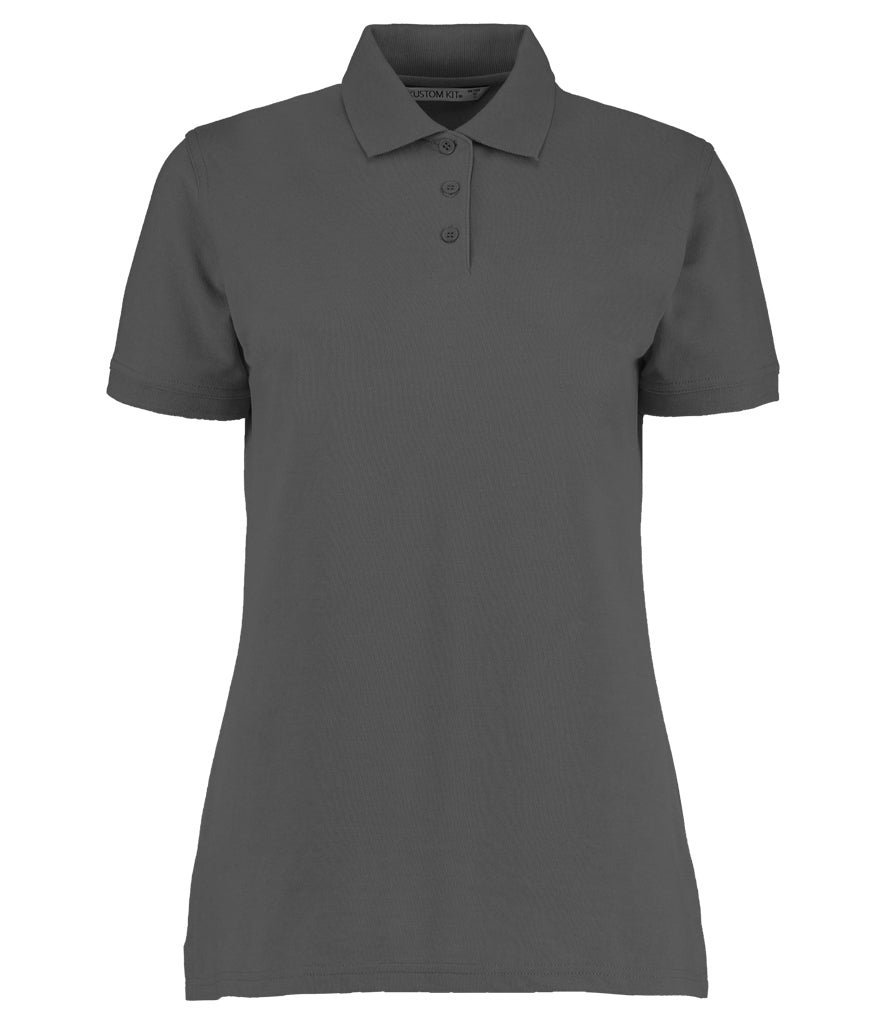 K703 Kustom Kit Ladies Klassic Poly/Cotton Piqué Polo Shirt | Charcoal