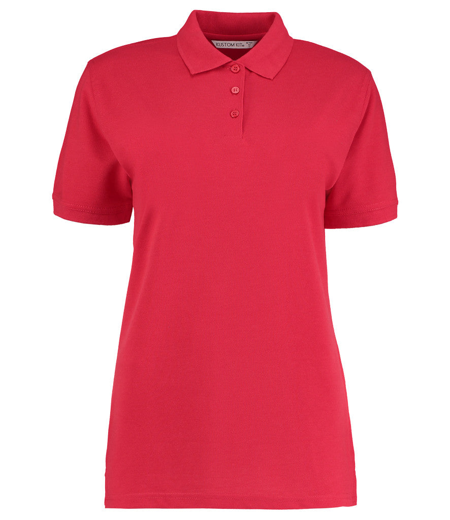 K703 Kustom Kit Ladies Klassic Poly/Cotton Piqué Polo Shirt | Red