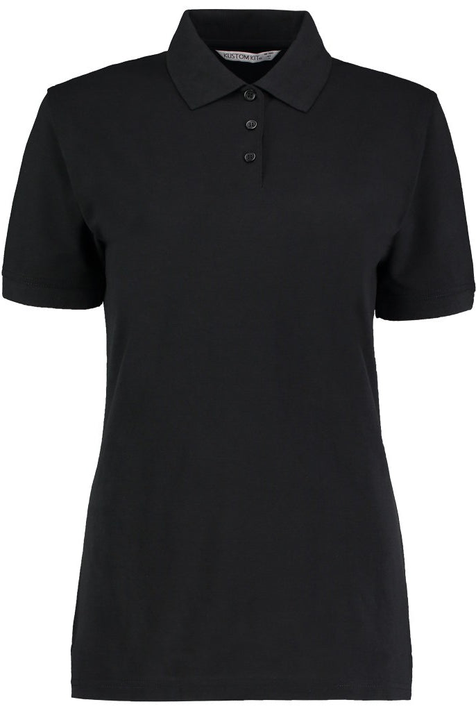 K703 Kustom Kit Ladies Klassic Poly/Cotton Piqué Polo Shirt | BLACK