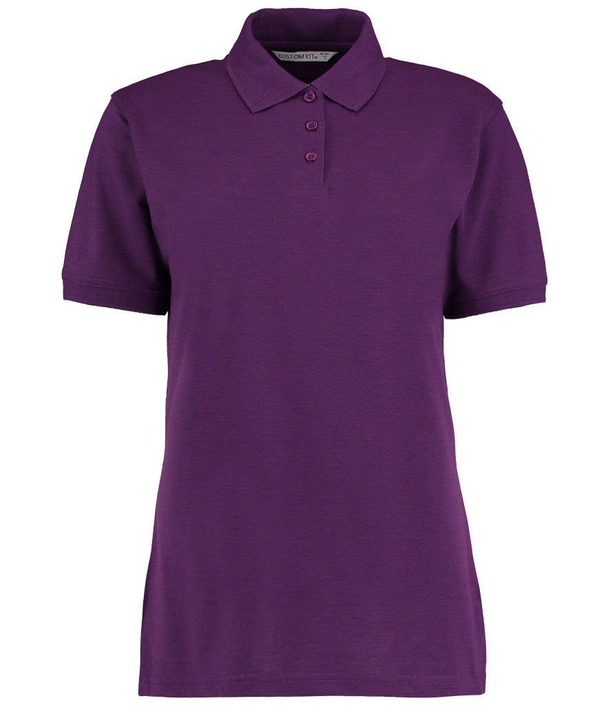 K703 Kustom Kit Ladies Klassic Poly/Cotton Piqué Polo Shirt | Dark Purple