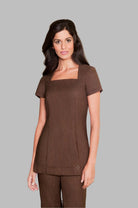 SHANNON TUNIC | BROWN LINEN LOOK
