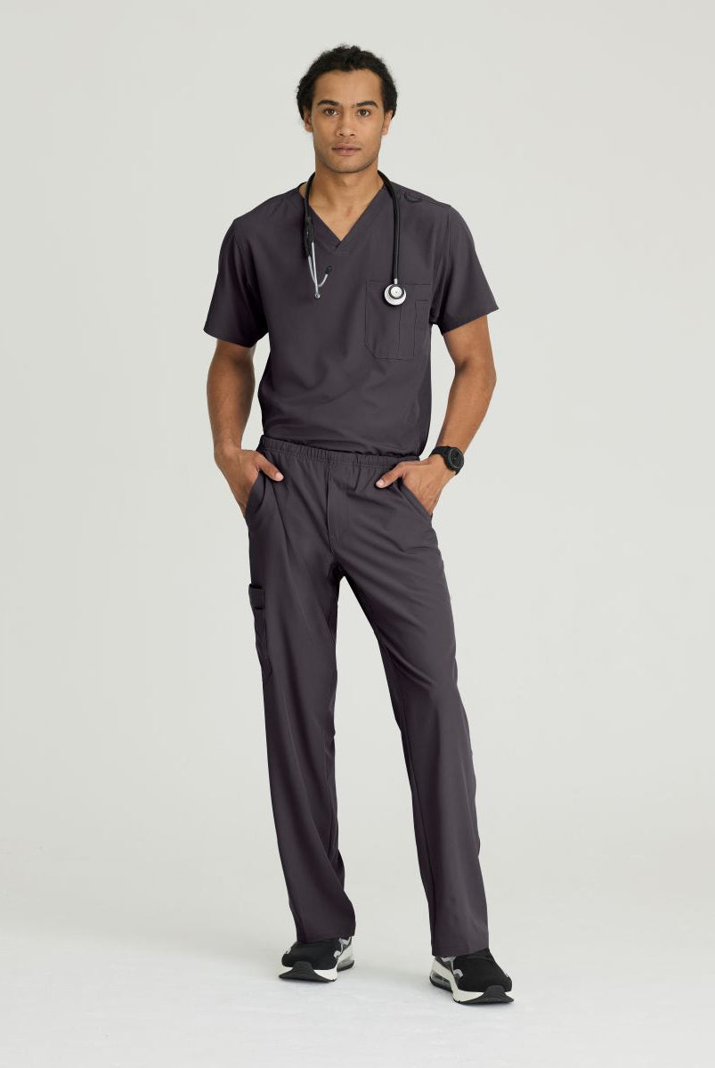 Skechers Structure V-Neck Top | Pewter Grey