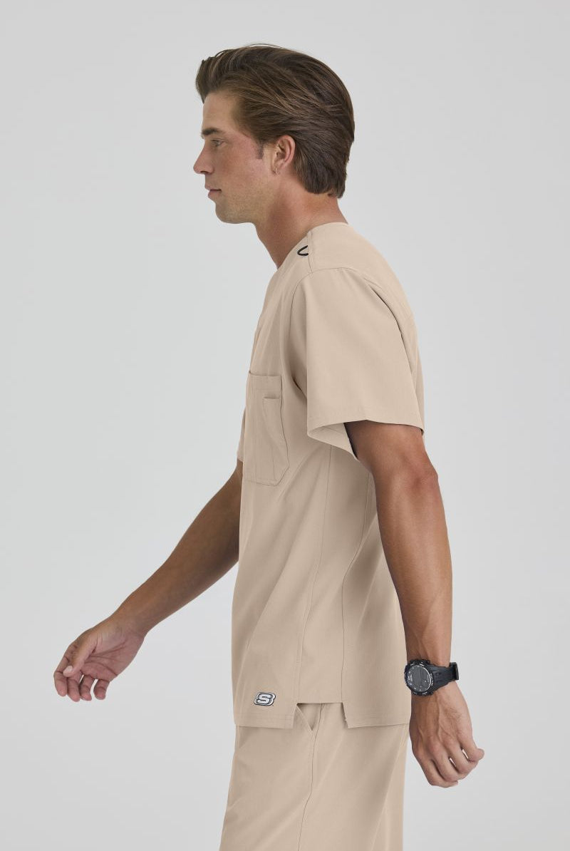 Skechers Structure V-Neck Top | New Khaki