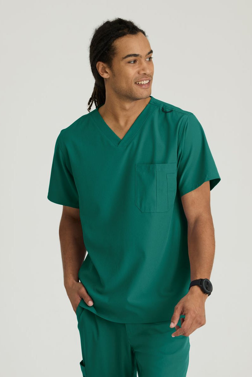 Skechers Structure V-Neck Top | Hunter Green