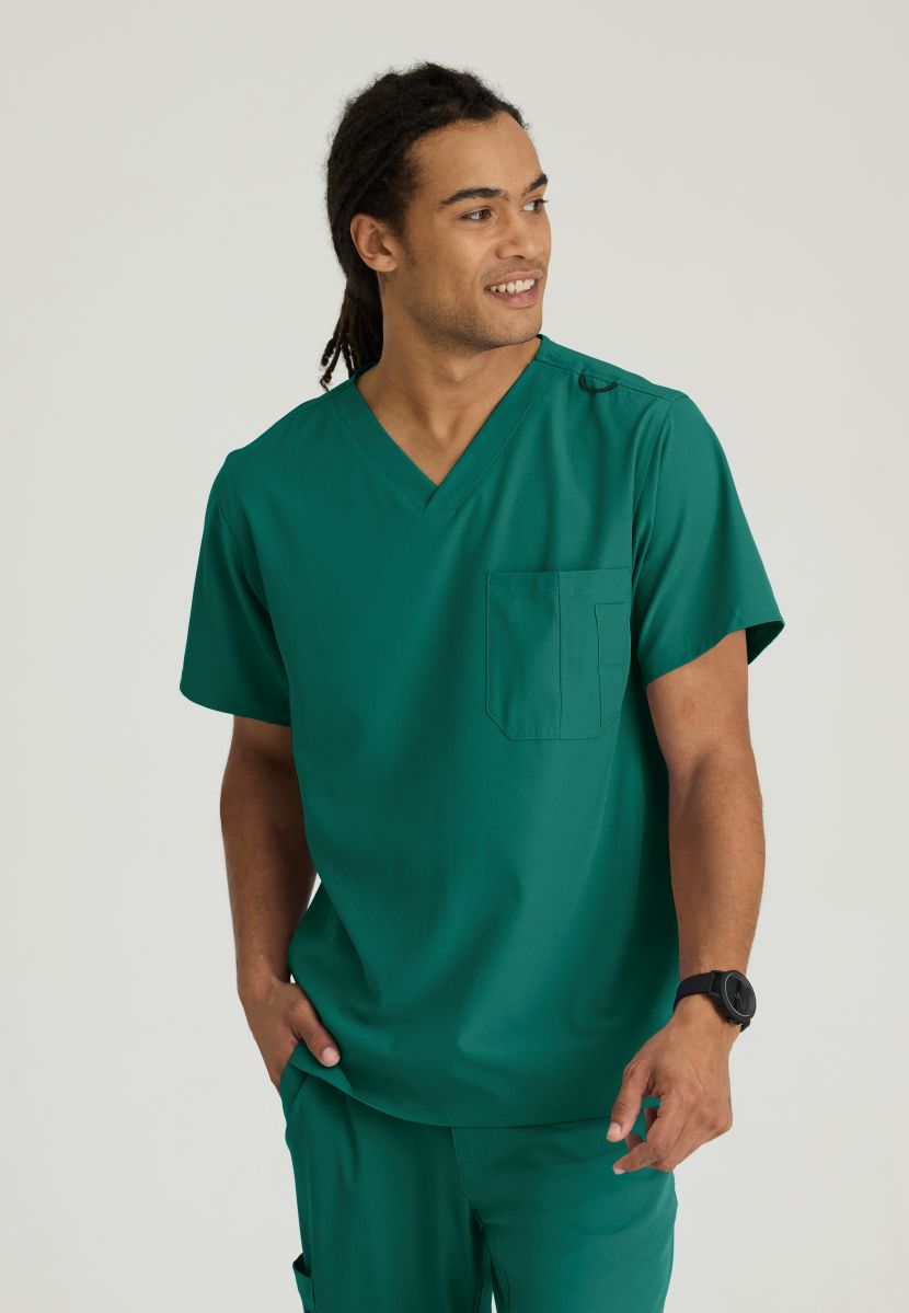 Skechers Structure V-Neck Top | Hunter Green