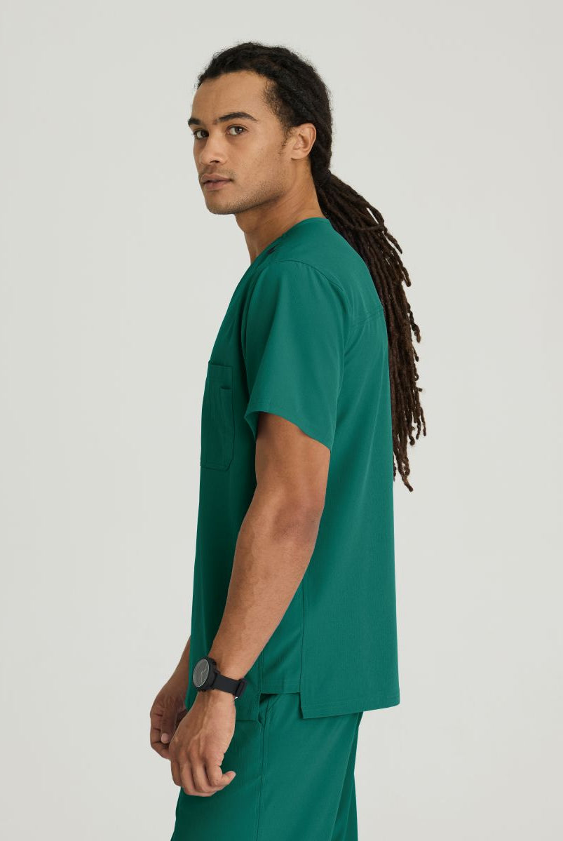 Skechers Structure V-Neck Top | Hunter Green