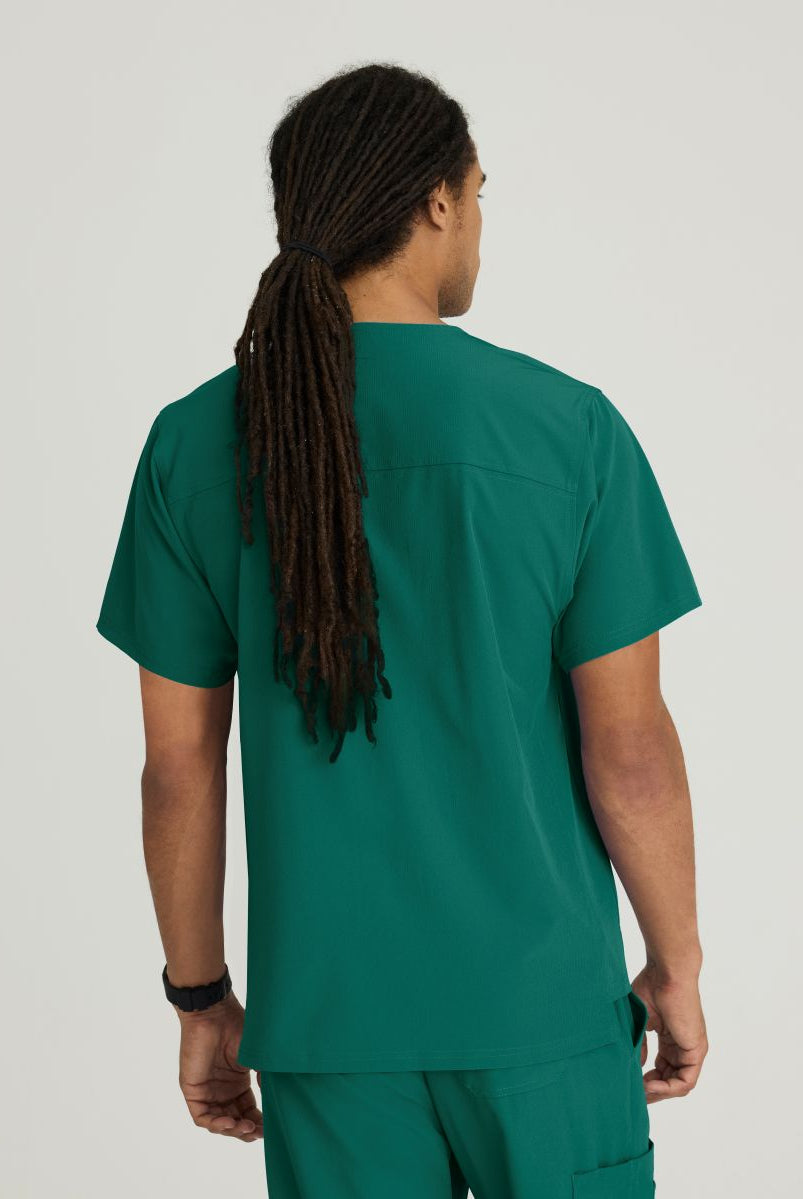 Skechers Structure V-Neck Top | Hunter Green
