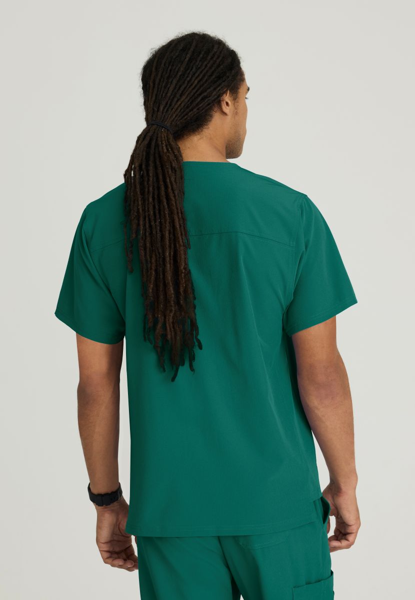 Skechers Structure V-Neck Top | Hunter Green
