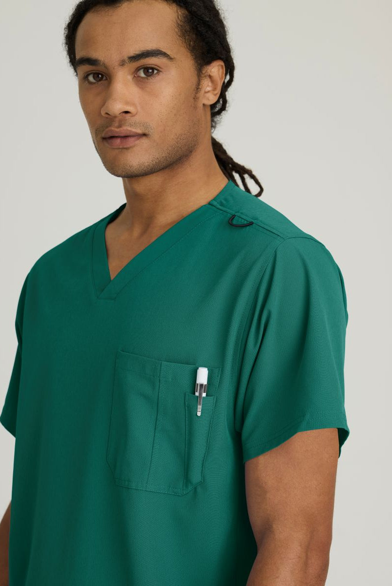 Skechers Structure V-Neck Top | Hunter Green