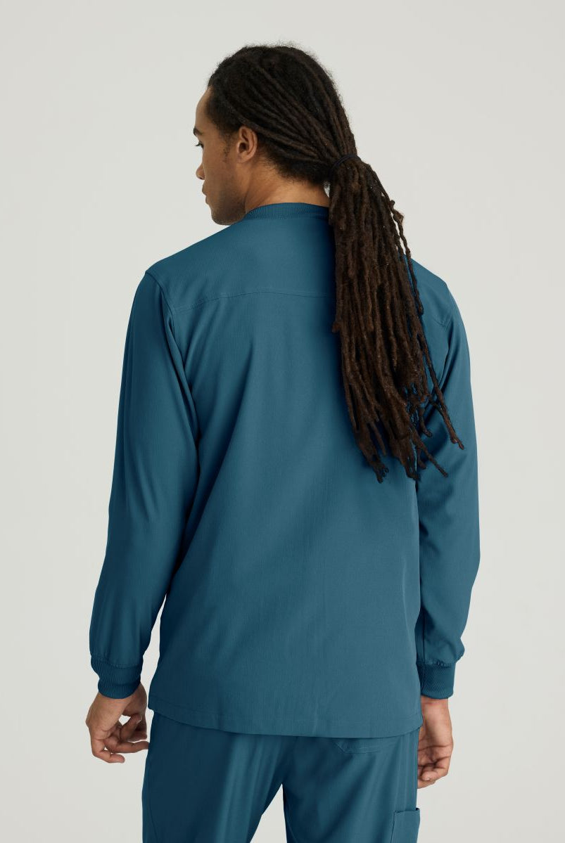 Skechers Men's 3 Pocket Warm-Up Zip Jacket | Bahama / Caribbean