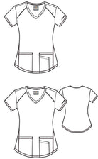 Skechers Breeze 3 Pocket Shaped Hem Scrub Top | MAIN-IMAGE