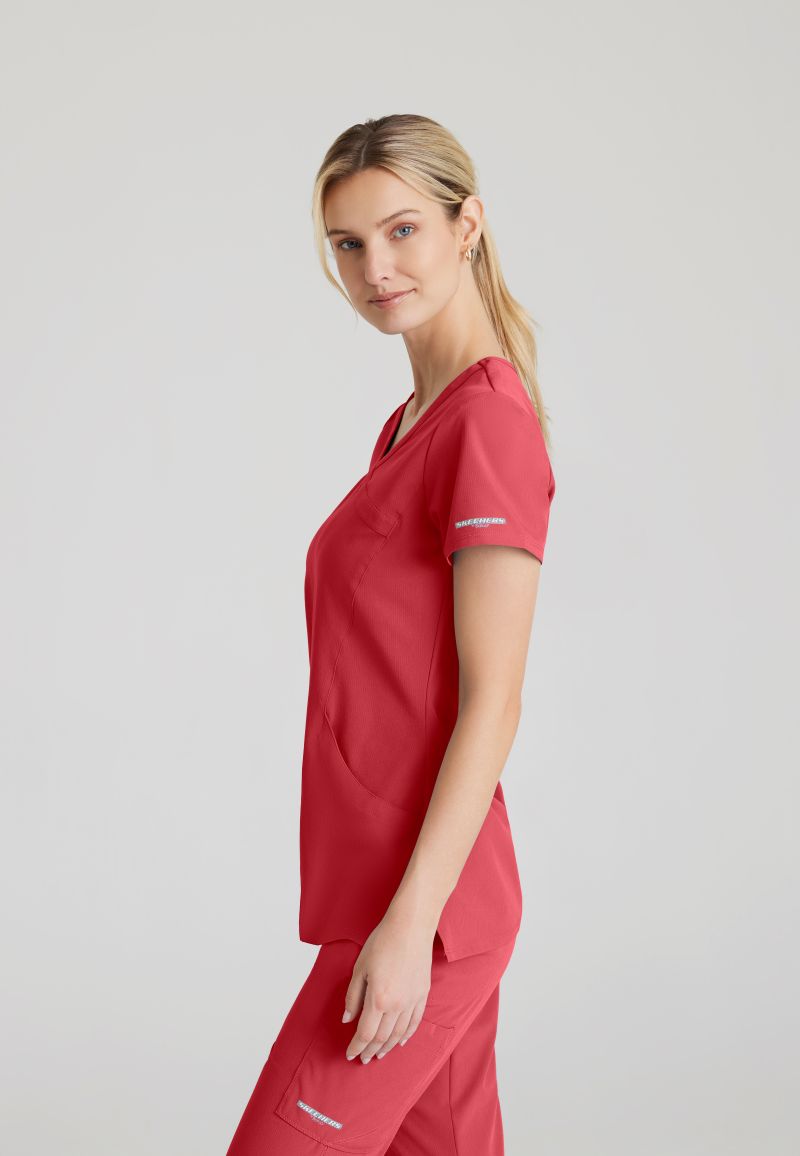 Skechers Reliance 3-pocket wrap effect top   PRE-ORDER PRODUCT | RED