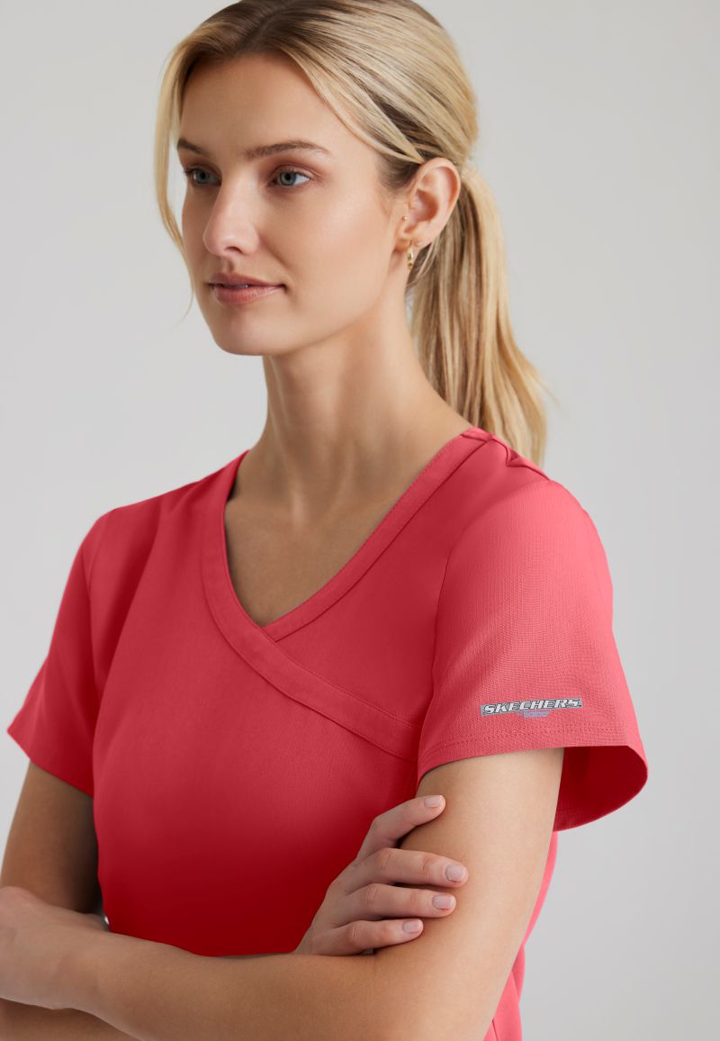Skechers Reliance 3-pocket wrap effect top   PRE-ORDER PRODUCT | RED