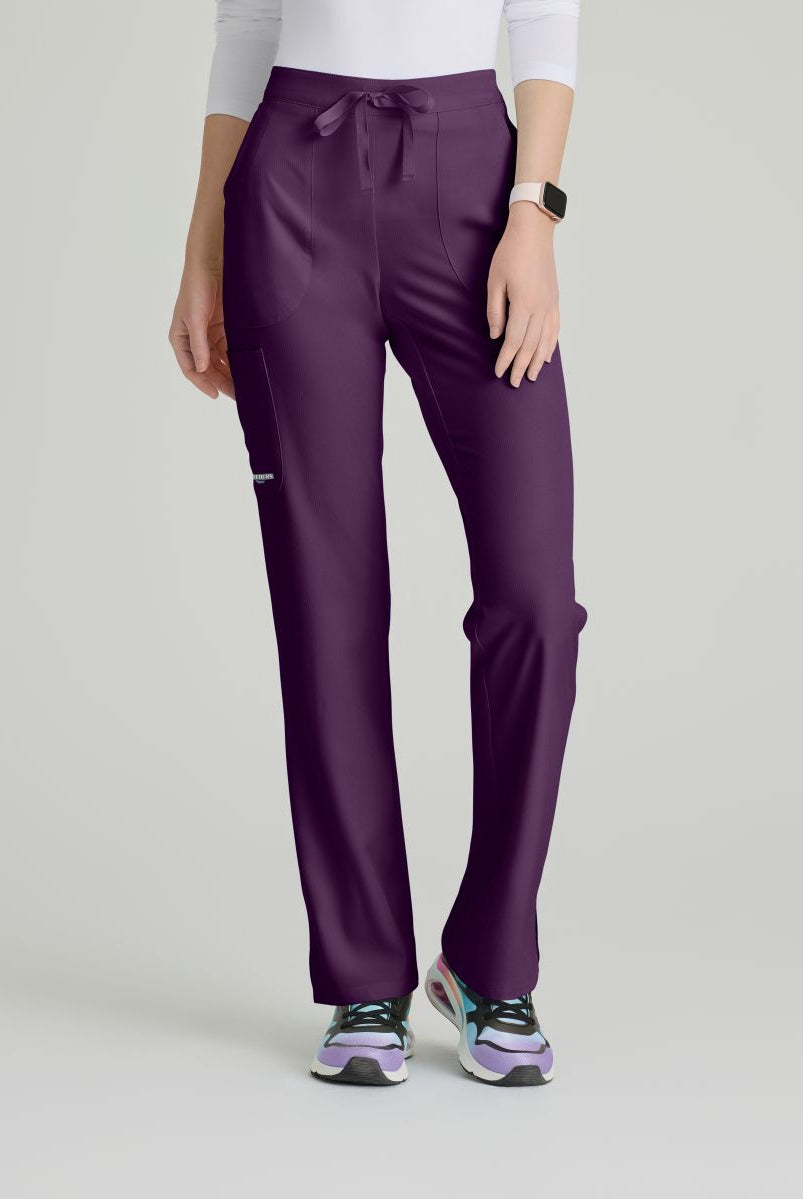 Skechers Reliance 3-Pocket Flat Front Scrub Trousers | Eggplant