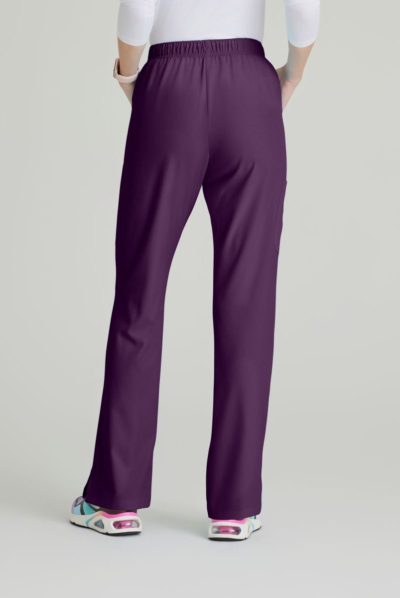 Skechers Reliance 3-Pocket Flat Front Scrub Trousers | Eggplant