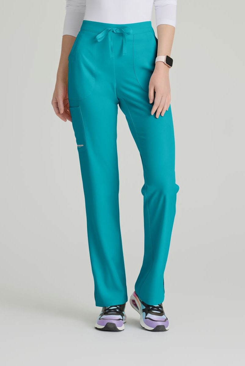 Skechers Reliance 3-Pocket Flat Front Scrub Trousers | Teal