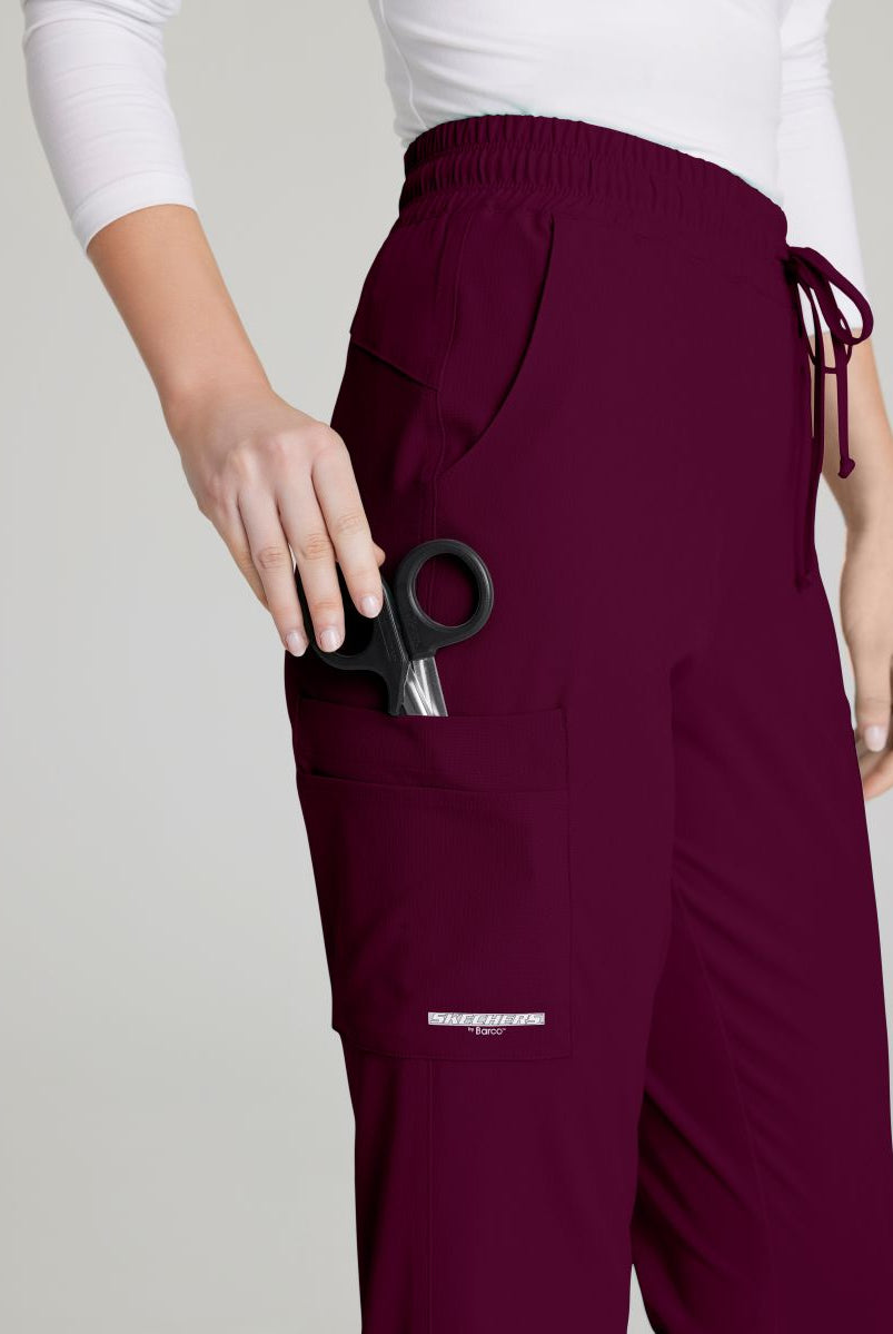 Skechers Theory 4-Pocket Waistband Jogger Pants | Wine