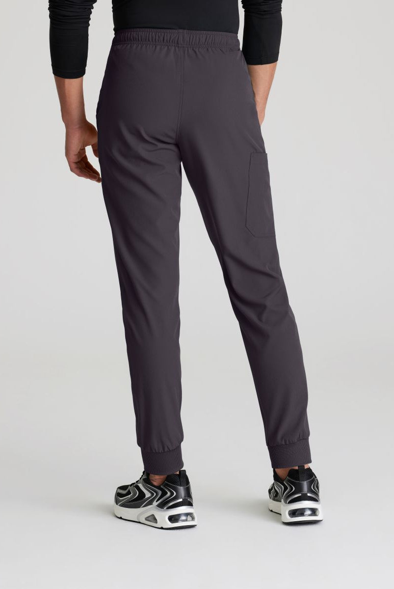 Skecher's Men's Jogger Scrub Pant with Drawstring Elastic Waistband and Cargo Pocket | Pewter Grey
