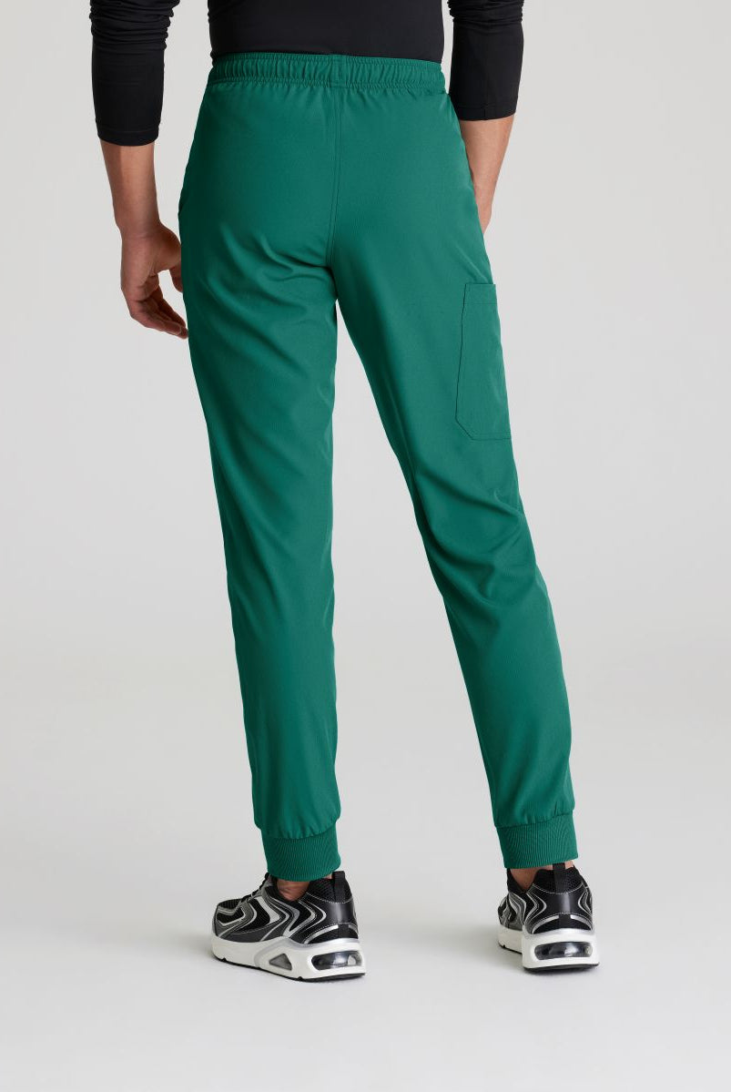 Skecher's Men's Jogger Scrub Pant with Drawstring Elastic Waistband and Cargo Pocket | Hunter Green