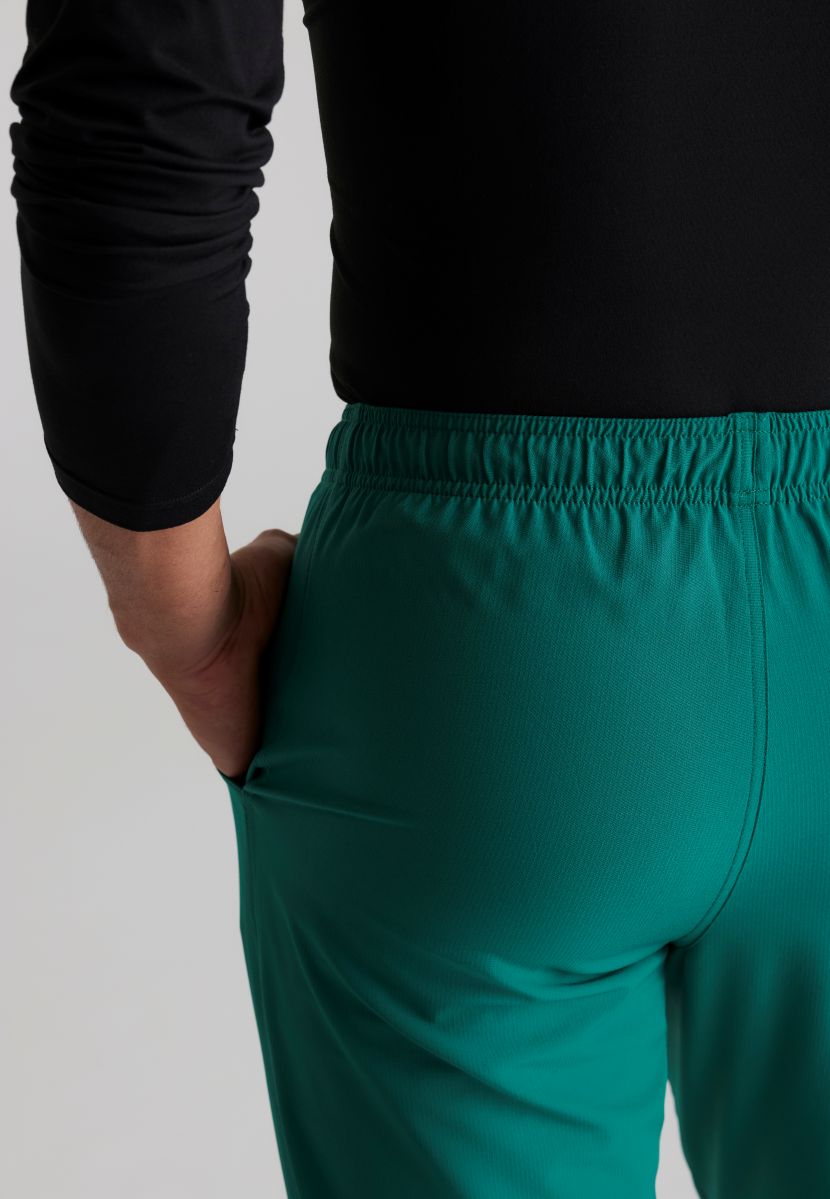 Skecher's Men's Jogger Scrub Pant with Drawstring Elastic Waistband and Cargo Pocket | Hunter Green