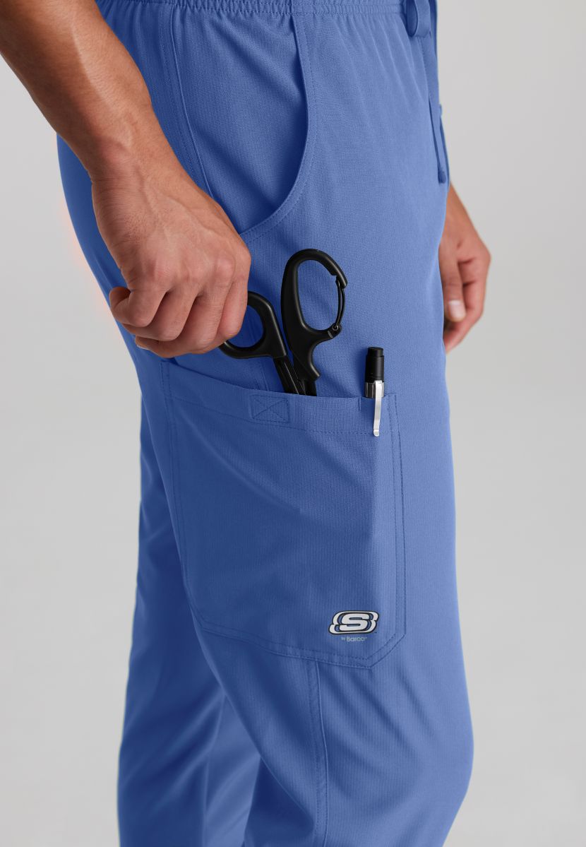 Skecher's Men's Jogger Scrub Pant with Drawstring Elastic Waistband and Cargo Pocket | TRUE CEIL