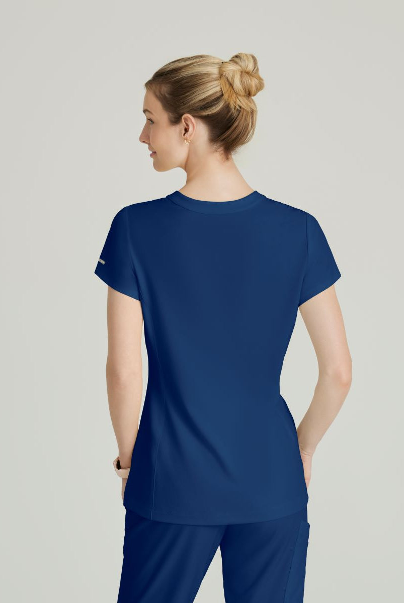 Skechers Women's Coast 2-Pocket Banded Collar Top | NAVY