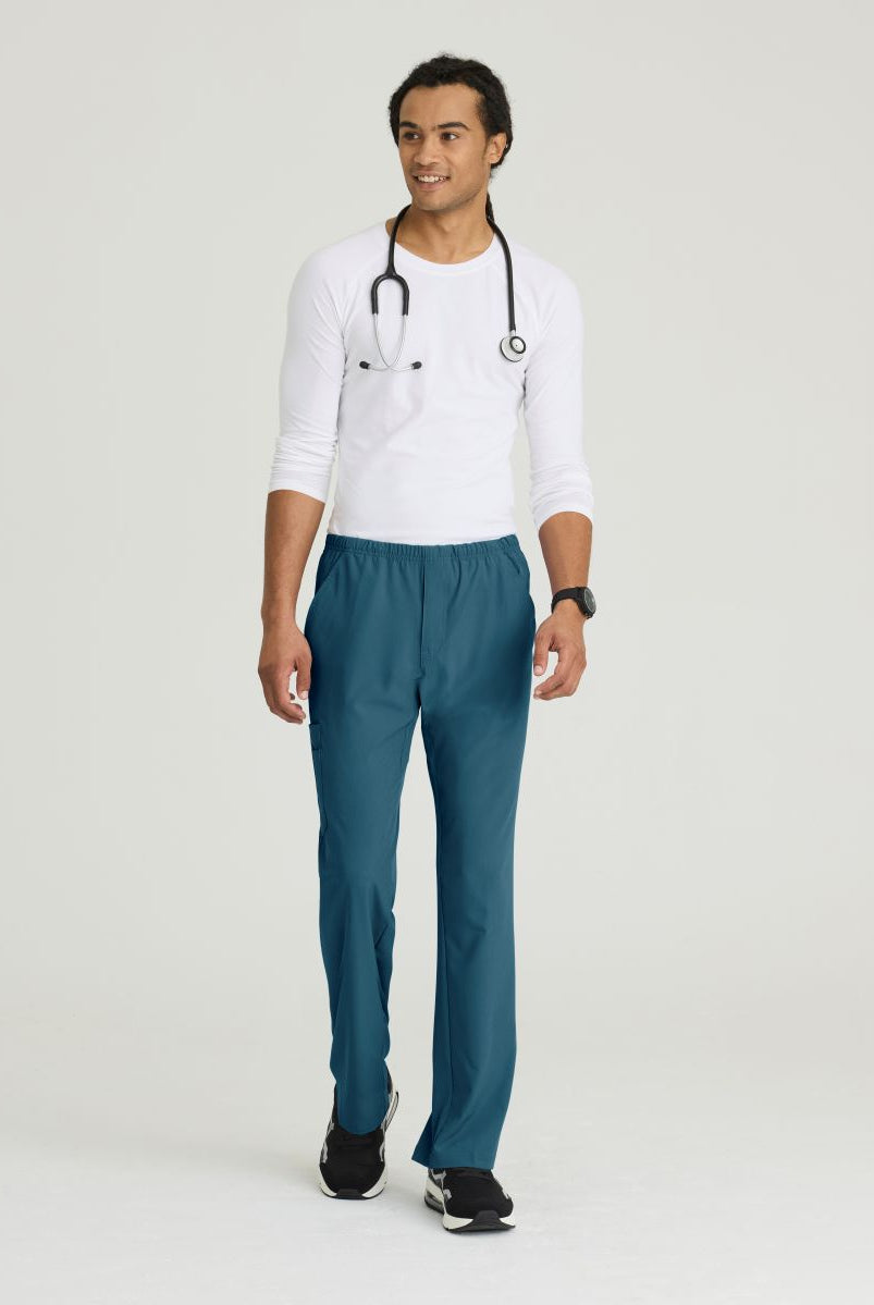 SKECHERS MALE STRUCTURE 4 POCKET ELASTIC WAISTBAND PANT | Caribbean