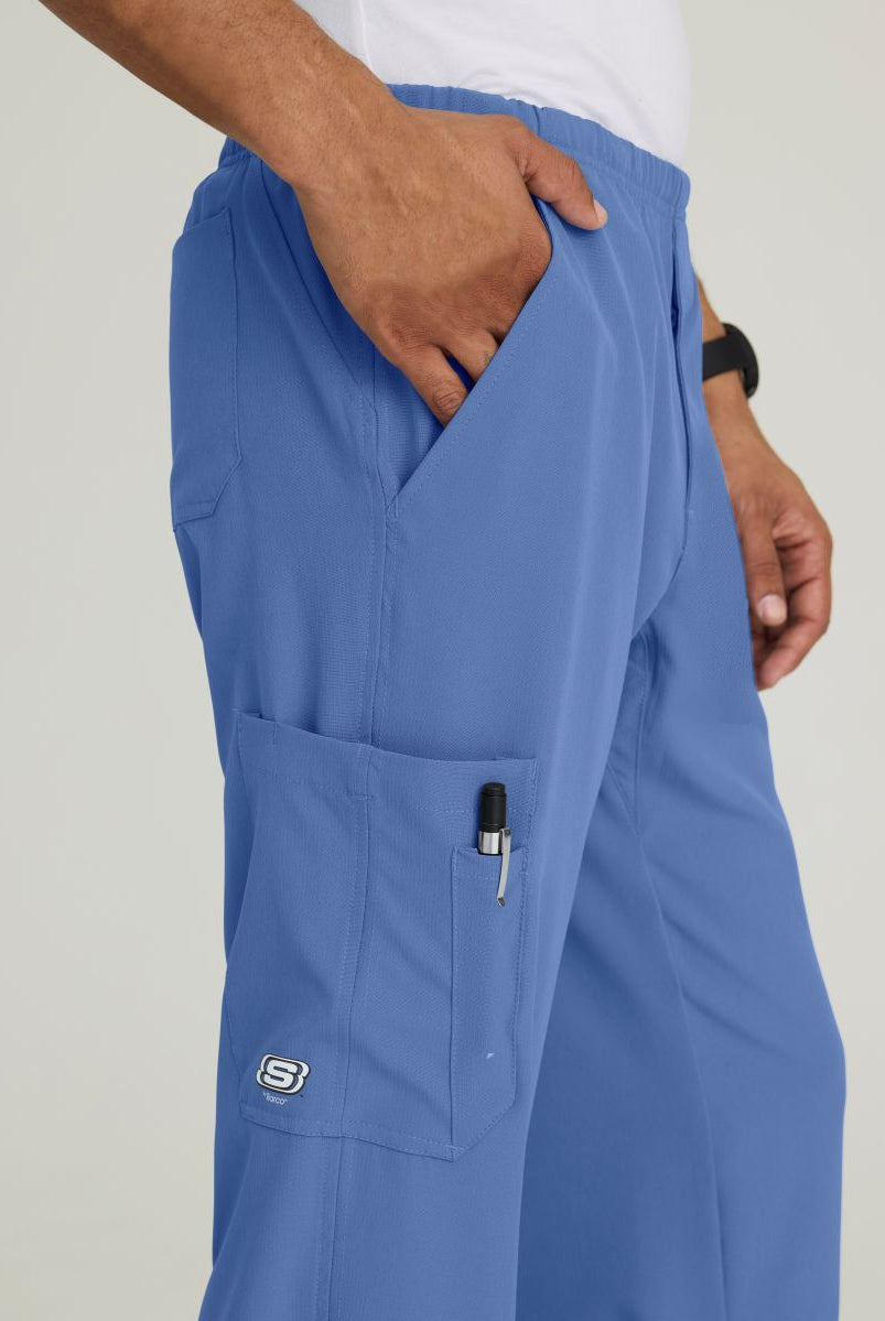 Skechers Male Structure 4 Pocket Elastic Waistband Scrub Trousers | TRUE CEIL