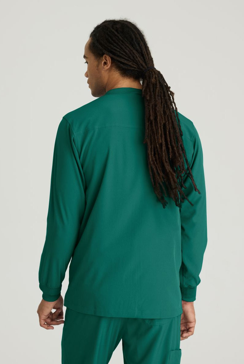 Skechers Men's 3 Pocket Warm-Up Zip Jacket | Hunter Green