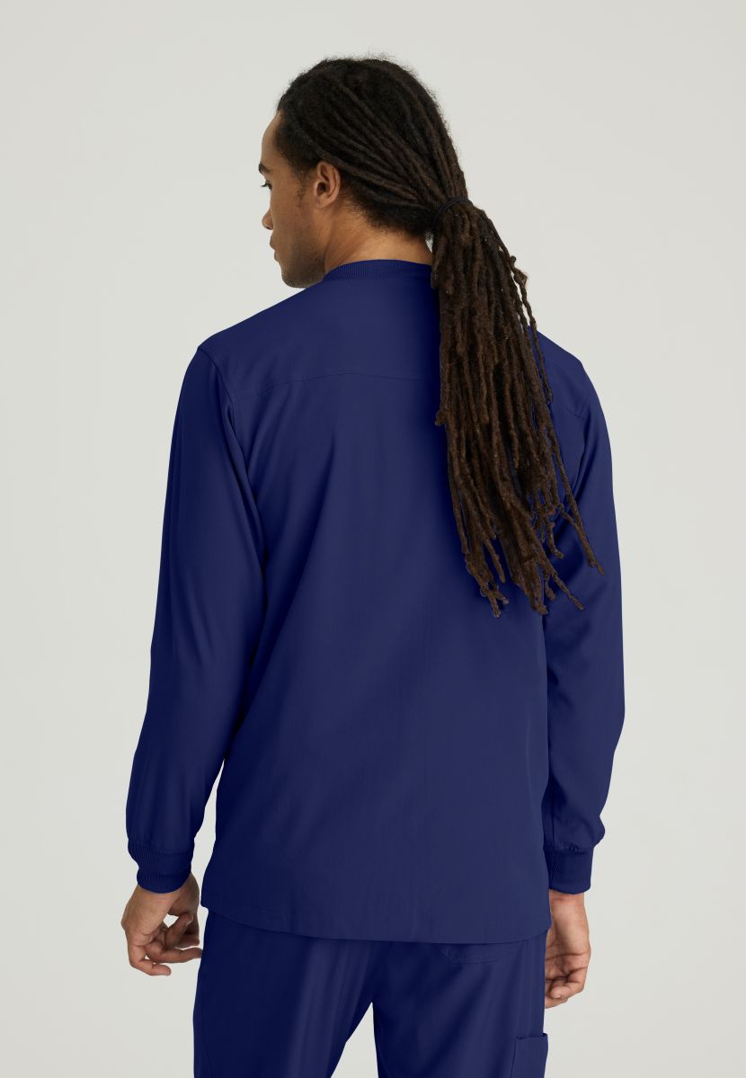 Skechers Men's 3 Pocket Warm-Up Zip Jacket | NAVY