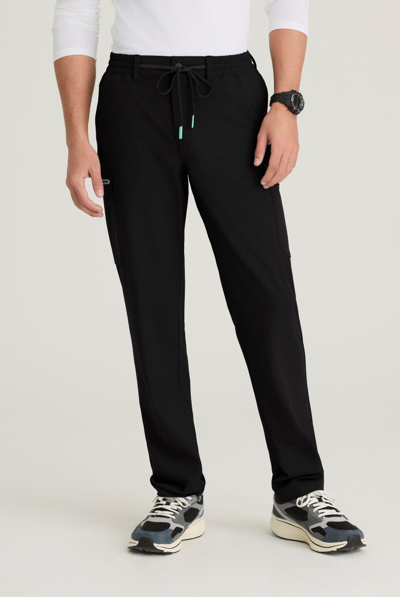 Terrain Men's 6 Pocket Double Cargo Pocket Straight Leg Pant | BLACK