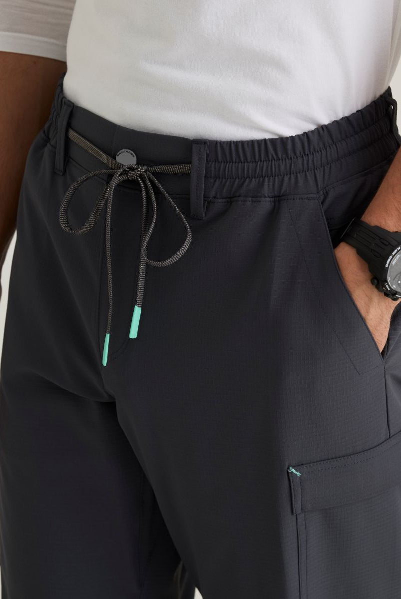 Terrain Men's 6 Pocket Double Cargo Pocket Straight Leg Pant | Pewter Grey