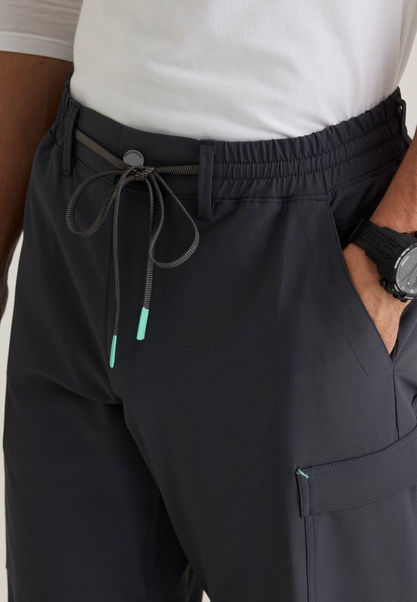 Terrain Men's 6 Pocket Double Cargo Pocket Straight Leg Pant | Pewter Grey