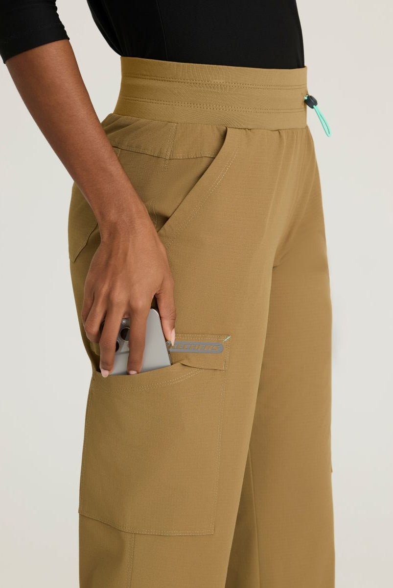 Skechers Explore Women's 5 Pocket Knit Waistband Fit & Flare Pant | Duffle