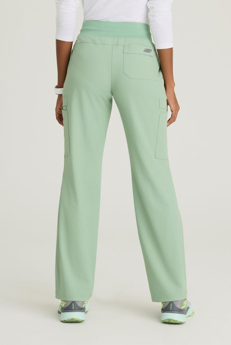 Skechers Explore Women's 5 Pocket Knit Waistband Fit & Flare Pant | Field Green
