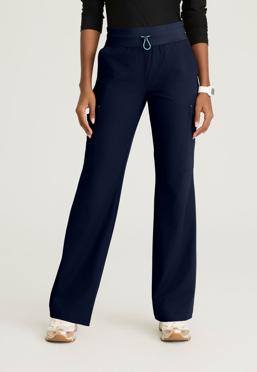 Skechers Explore Women's 5 Pocket Knit Waistband Fit & Flare Pant | NAVY