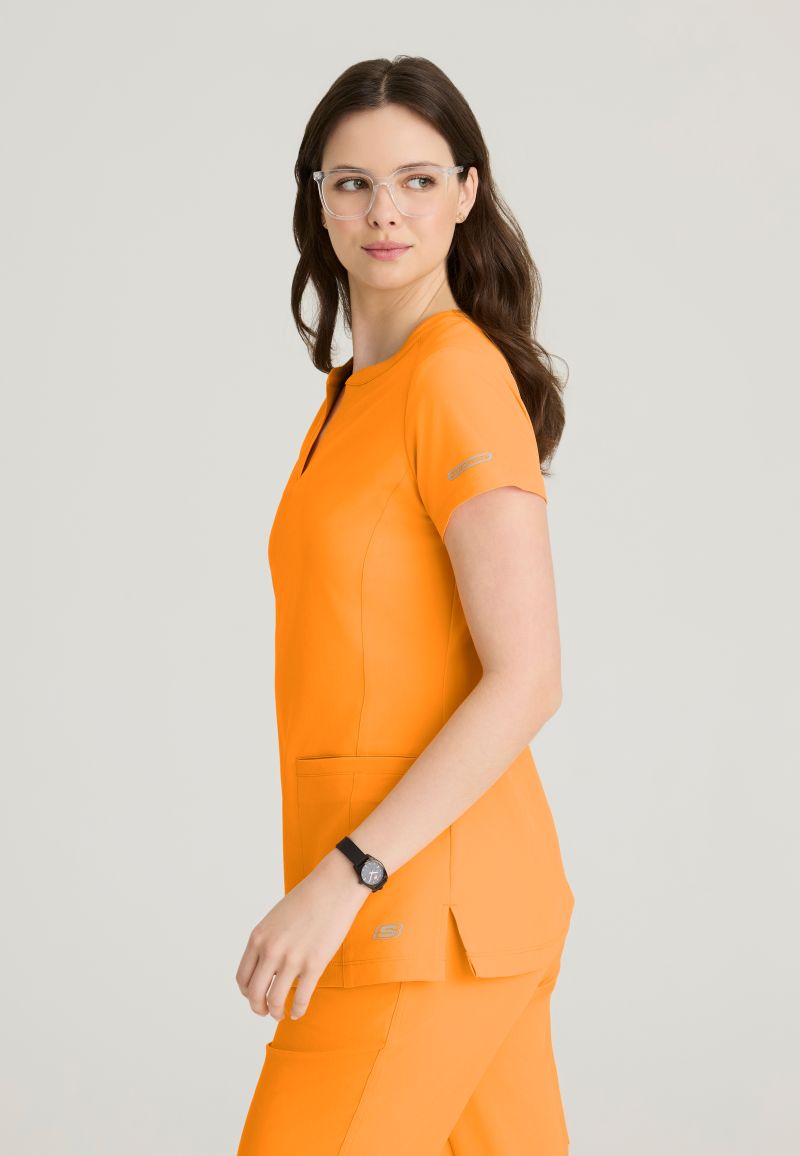 Skechers Women's Coast 2-Pocket Banded Collar Top PRE-ORDER PRODUCT | Bright Marigold