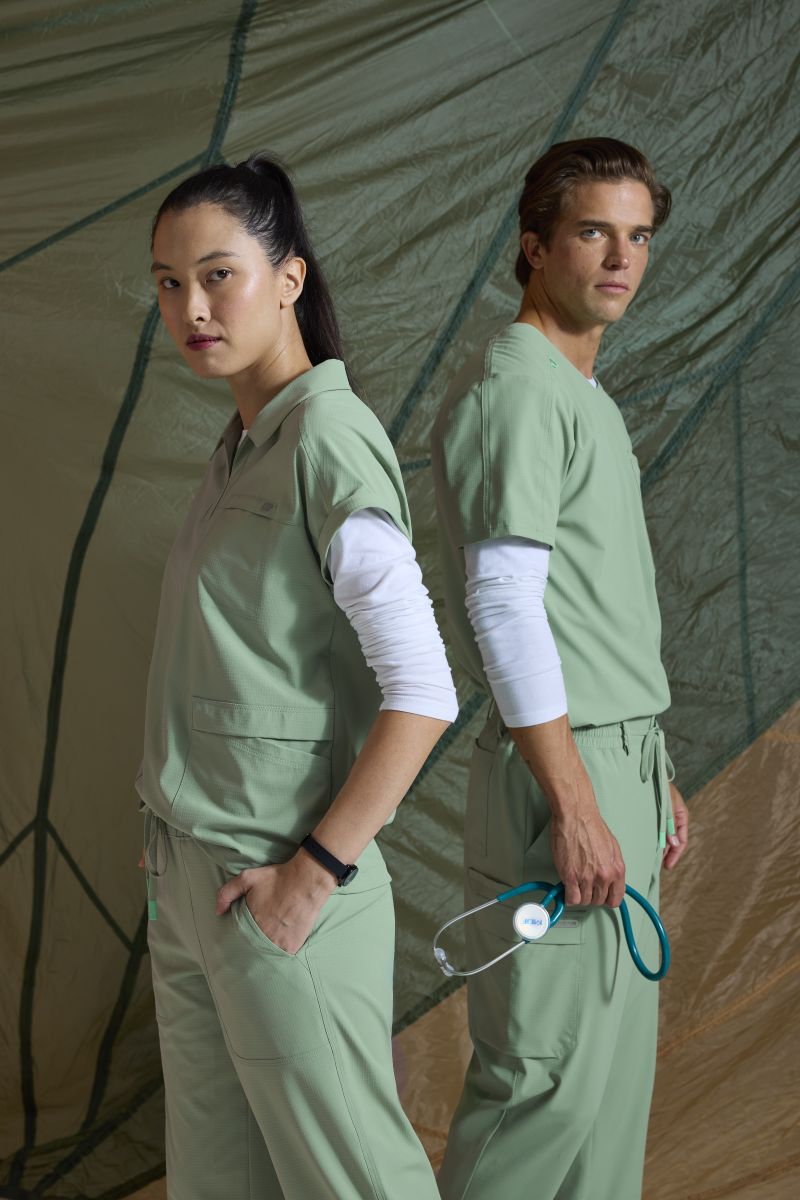 Skechers Charlie Women's 3 Pocket Shirt Collar Dolman Sleeve Top | Field Green