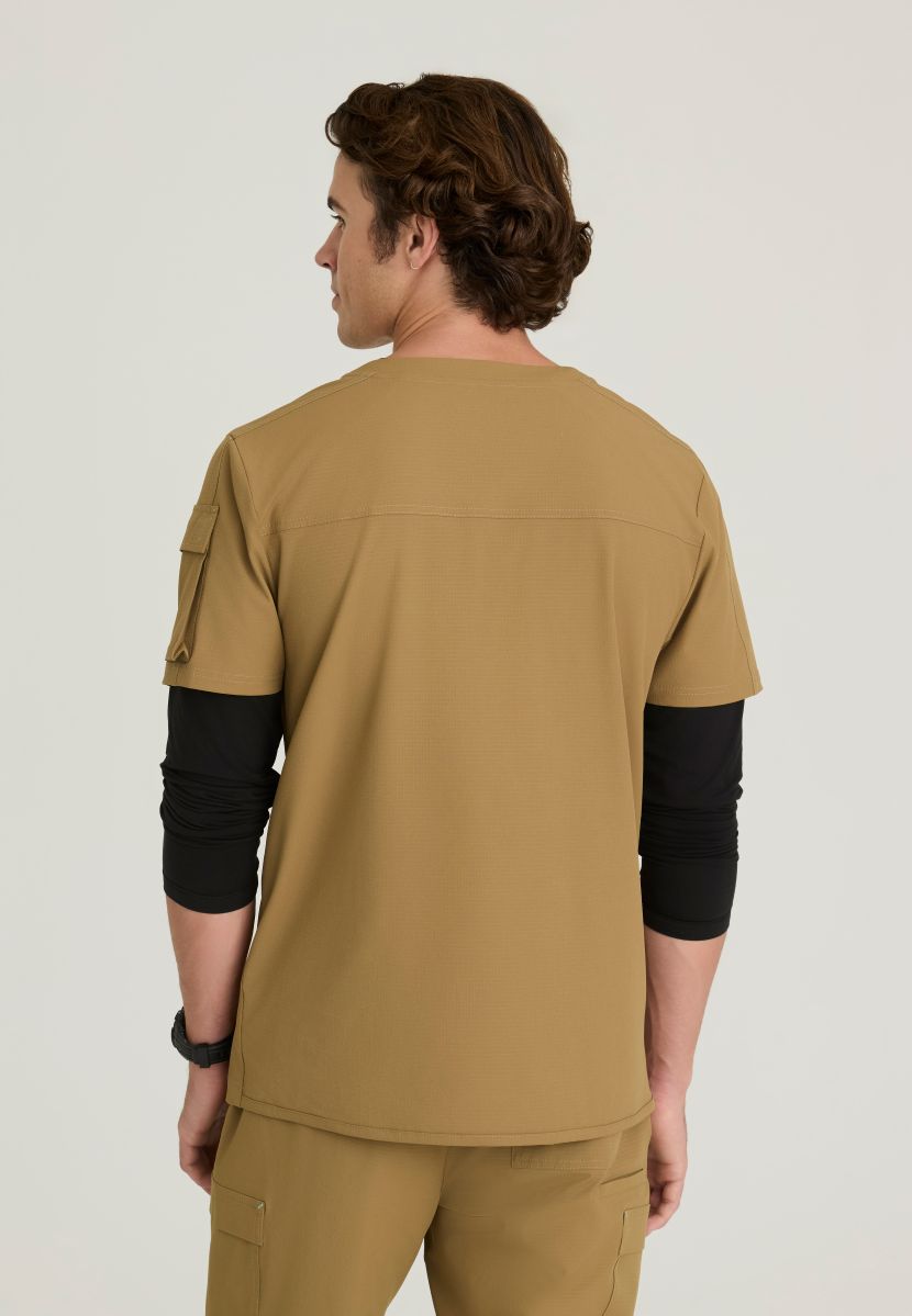 Skechers Station Men's 3 Pocket Round Neck High-Low Hem Top | Duffle