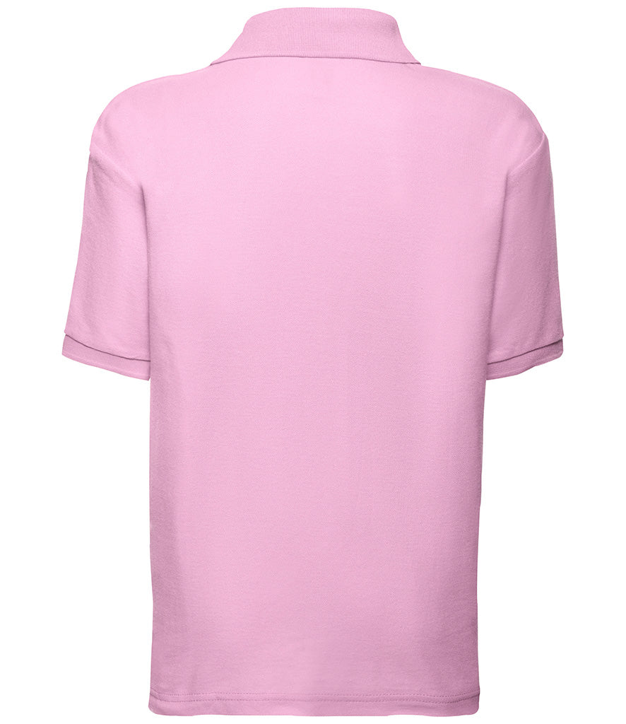 SS11B Fruit of the Loom Kids Poly/Cotton Piqué Polo Shirt | Pink