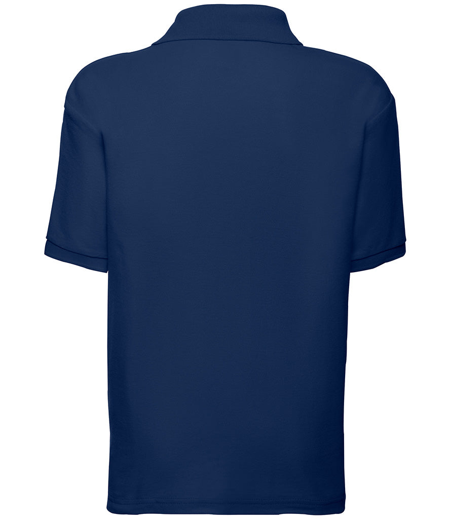 SS11B Fruit of the Loom Kids Poly/Cotton Piqué Polo Shirt | NAVY