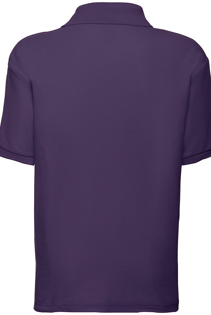 SS11B Fruit of the Loom Kids Poly/Cotton Piqué Polo Shirt | Purple