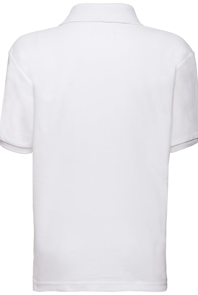 SS11B Fruit of the Loom Kids Poly/Cotton Piqué Polo Shirt | WHITE